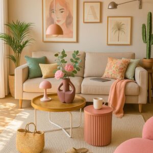 POV_ You Just Found the Softest Living Room on Pinterest 🌸🛋️
