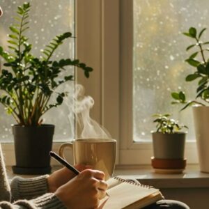 Window Journaling with Tea Steam